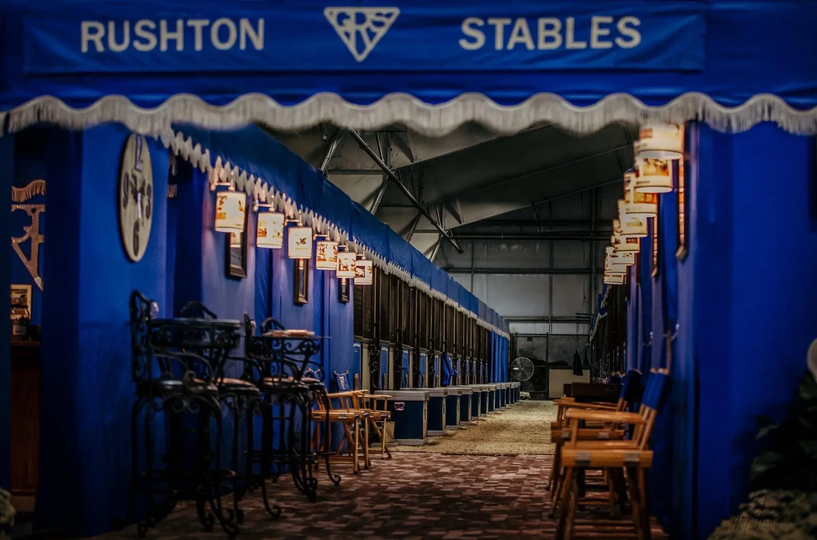 Rushton Stables barn aisle